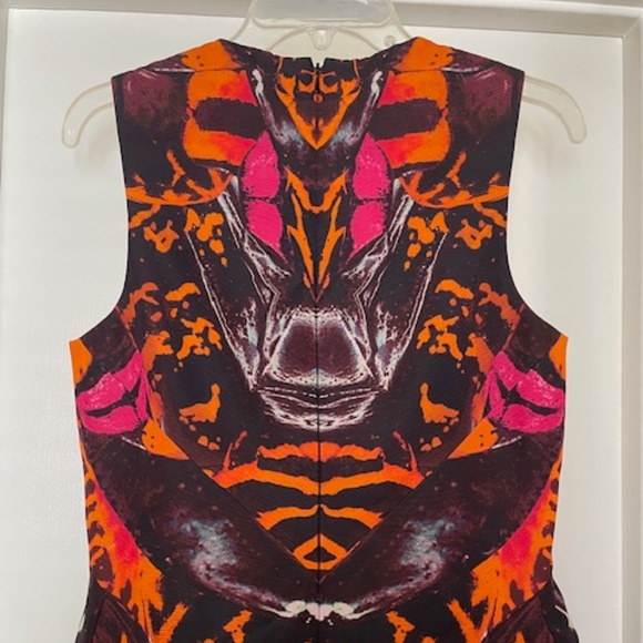 EUC Alexander McQueen McQ Colorful Exotic Dress - Picture 9 of 9